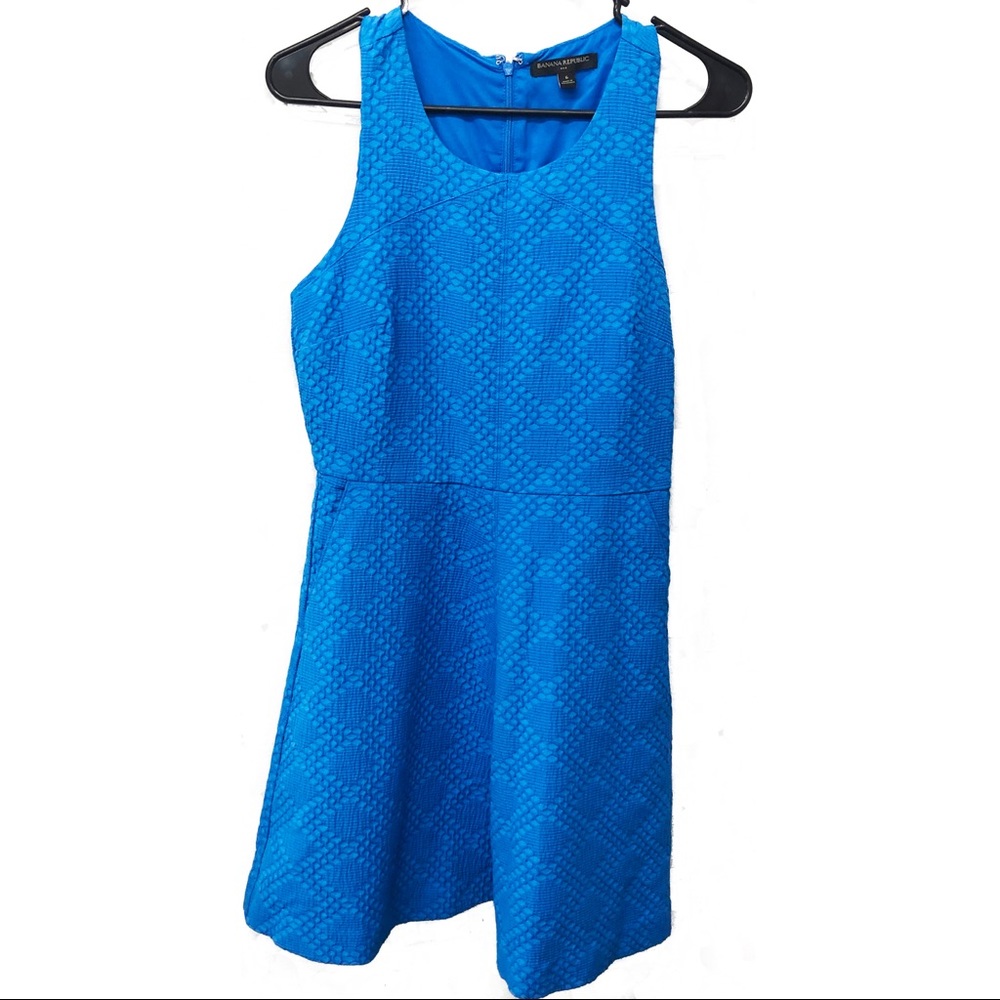 Banana Republic | Blue Textured Dress
